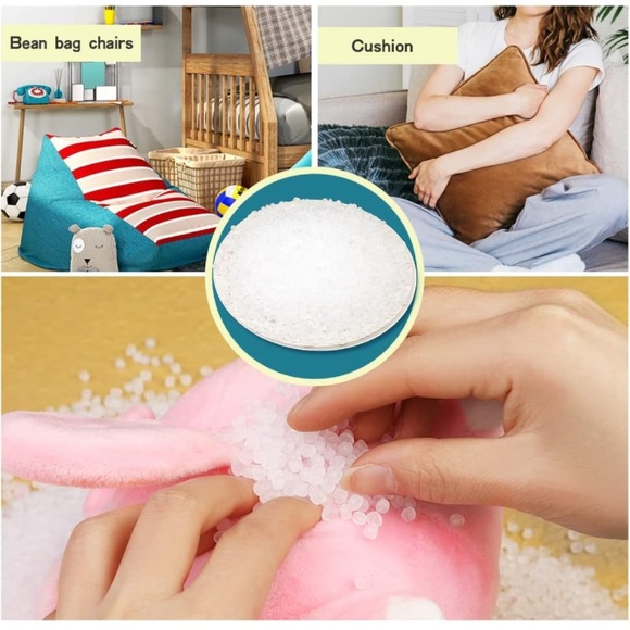 NEW 600g/21 oz Stuffing Beads, Bean Bag Filler Beads, Stuffing Beads for Stuffed - Picture 4 of 7